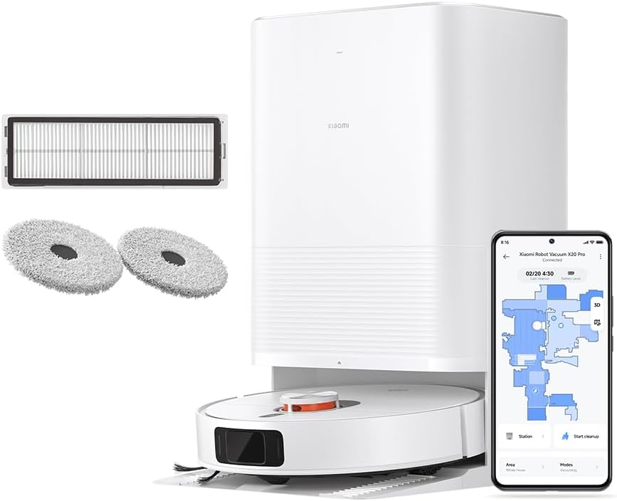 Xiaomi Robot Vacuum X20 Pro with all-in-one station