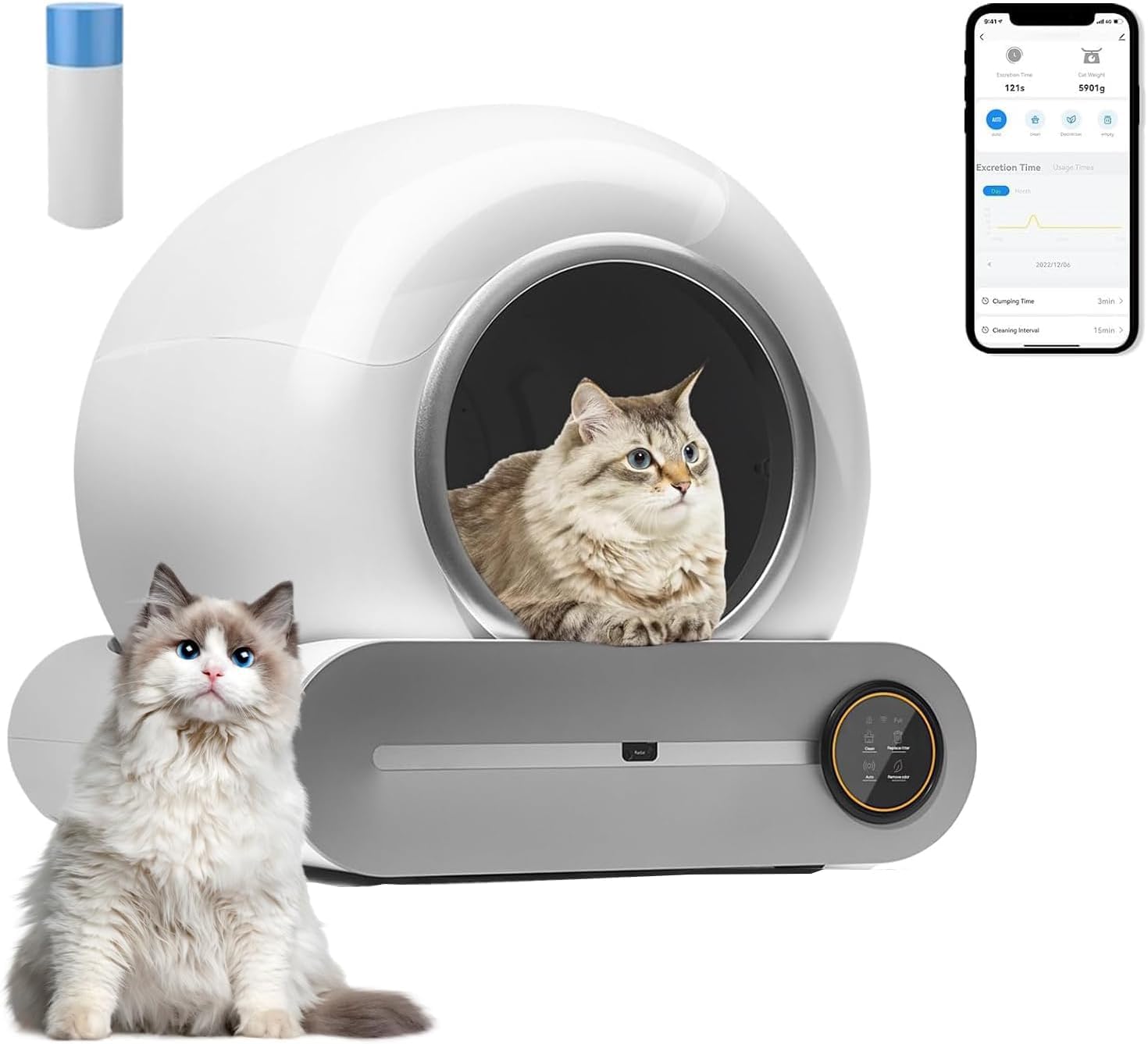 Wemart Self Cleaning Cat Litter Box